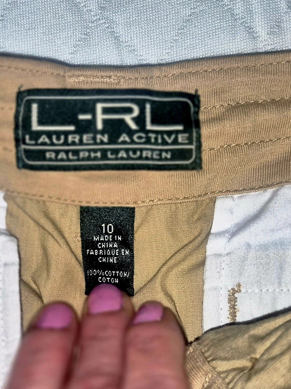 Ralph Lauren Khaki Drawstring Bermuda Shorts - Picture 8 of 8
